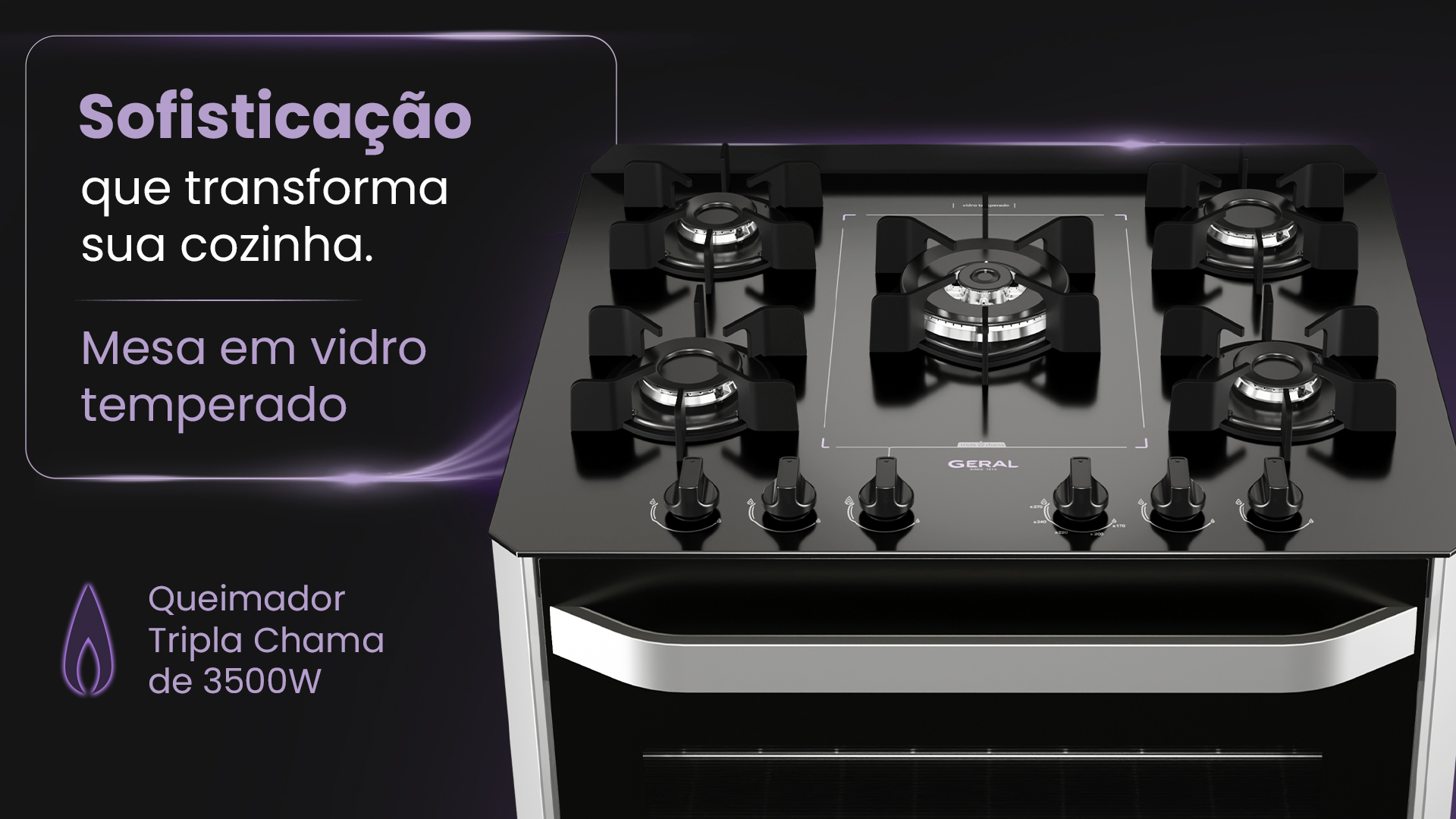 Supremo 5 Bocas Tripla Chama — destaque 2 de 4